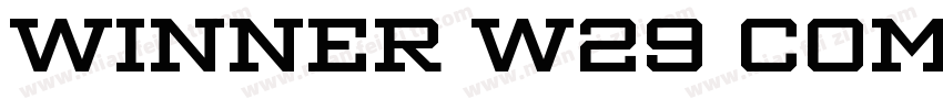 Winner W29 Comp Extra Bold字体转换
